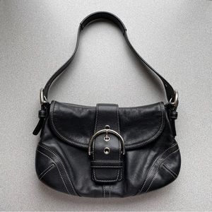 Vintage Coach small leather shoulder bag